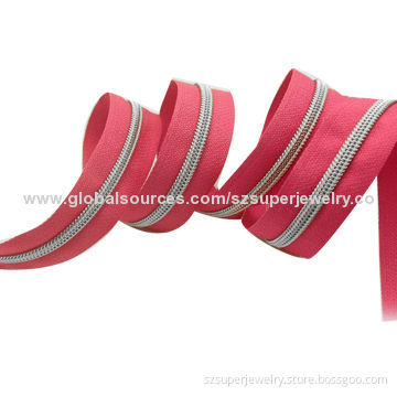 Shoes clothing close end long nylon zipper